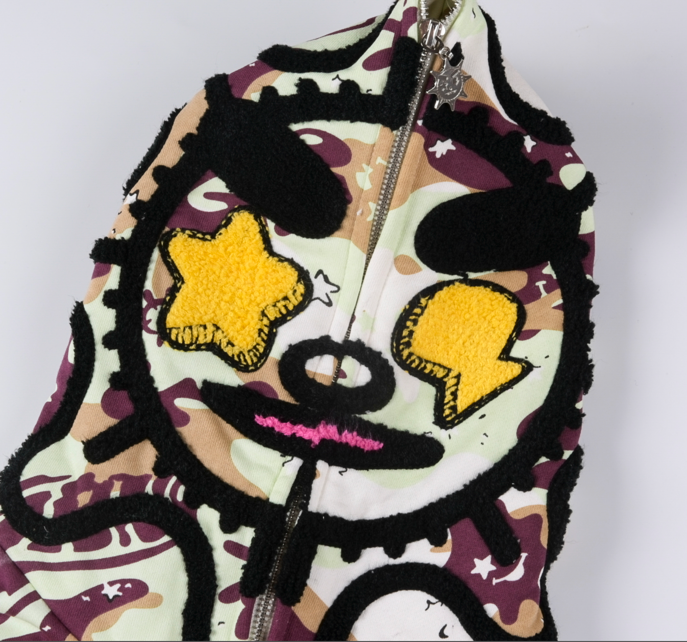 HOODIE ZIPPER GLO GANG CAMO