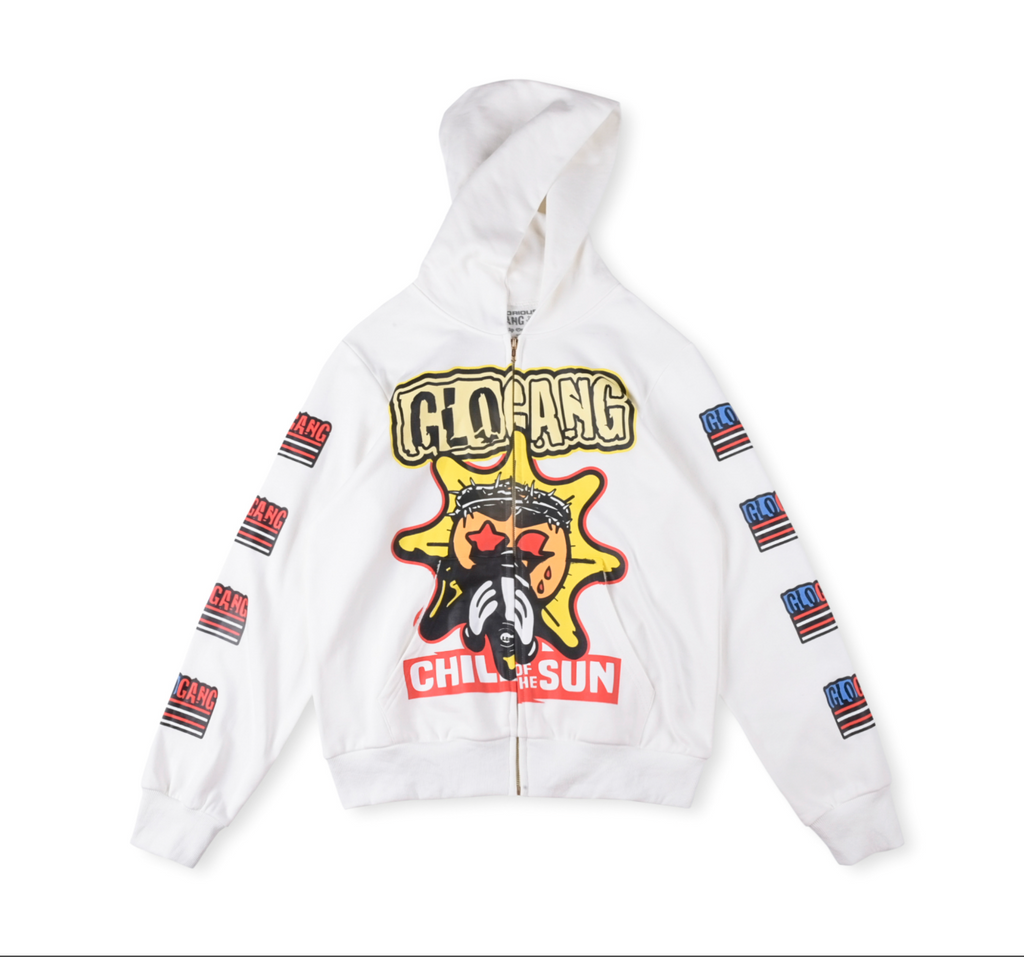 HOODIE ZIPPER GLO GANG CHILL ON TE SUN