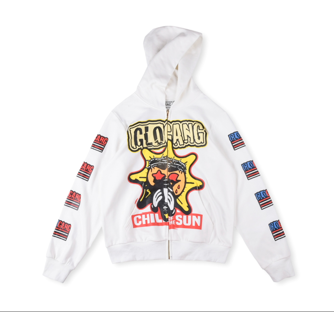 HOODIE ZIPPER GLO GANG CHILL ON TE SUN