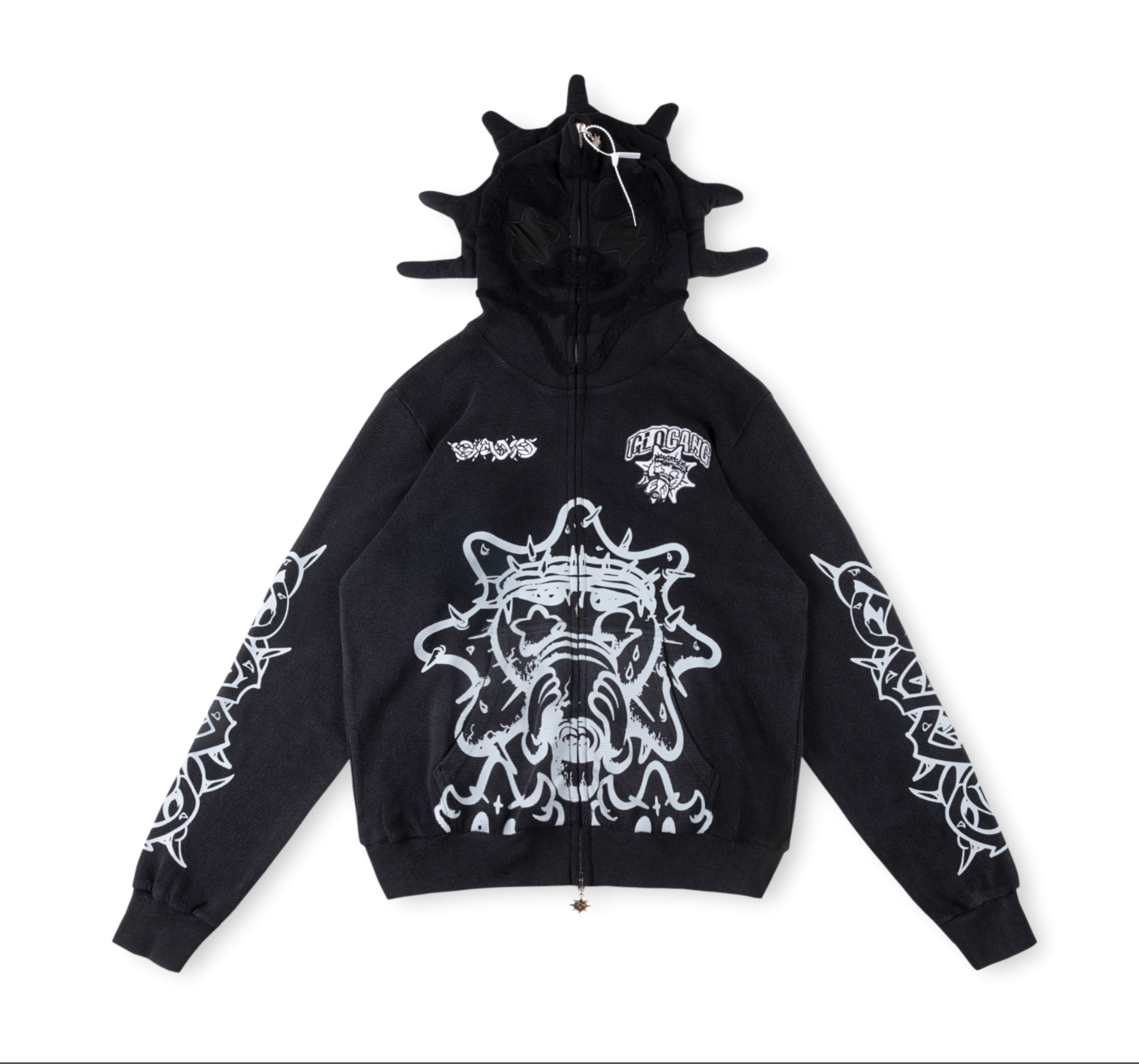 HOODIE ZIPPER GLO GANG ERODED GLO