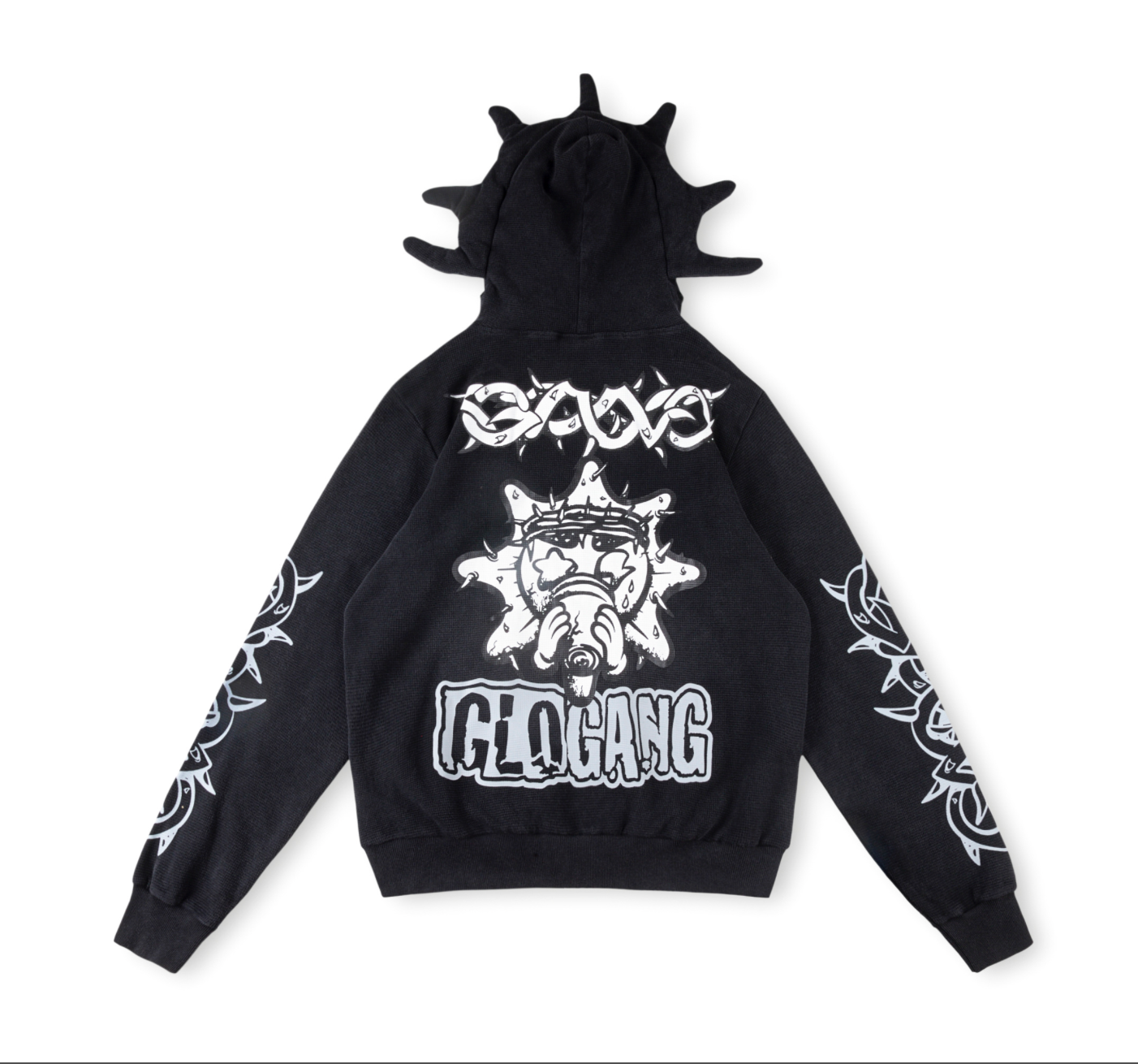 HOODIE ZIPPER GLO GANG ERODED GLO