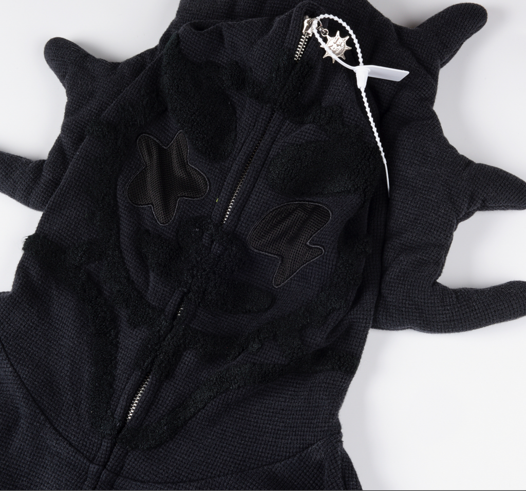 HOODIE ZIPPER GLO GANG ERODED GLO