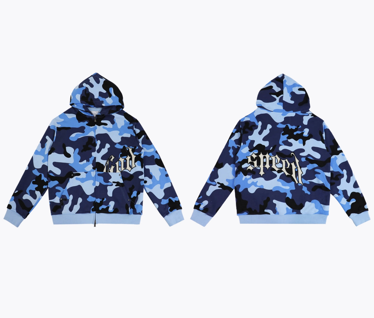 HOODIE ZIPPER CAMO GODSPEED