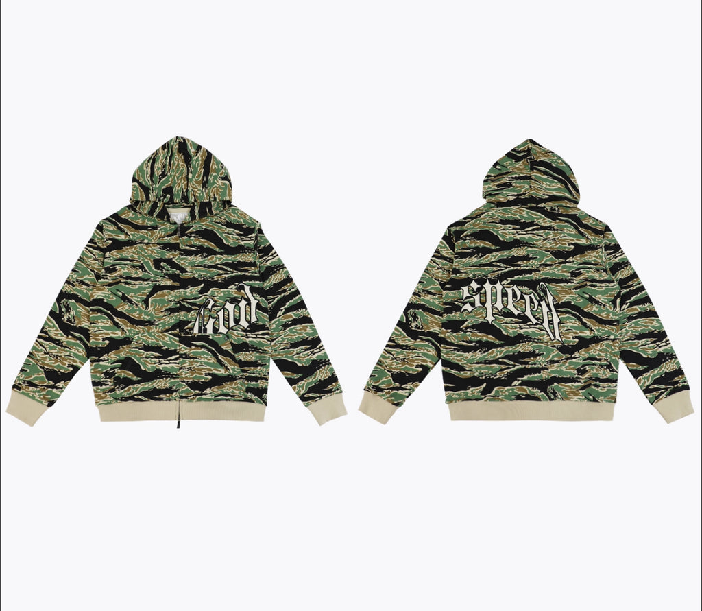 HOODIE ZIPPER CAMO GODSPEED