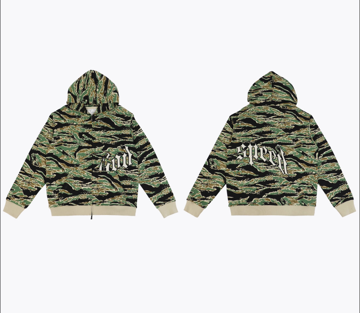HOODIE ZIPPER CAMO GODSPEED