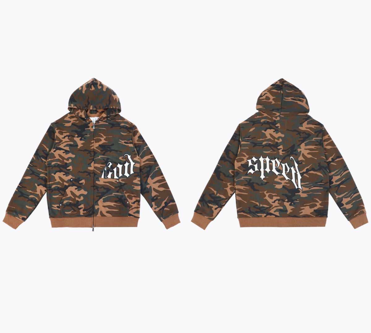 HOODIE ZIPPER CAMO GODSPEED