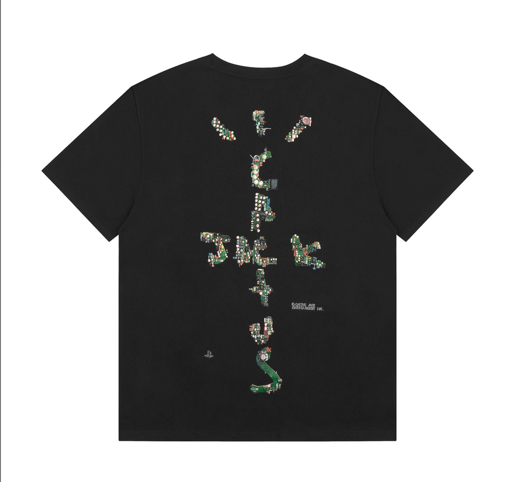 PLAYERA CACTUS JACK X PLAYSTATION