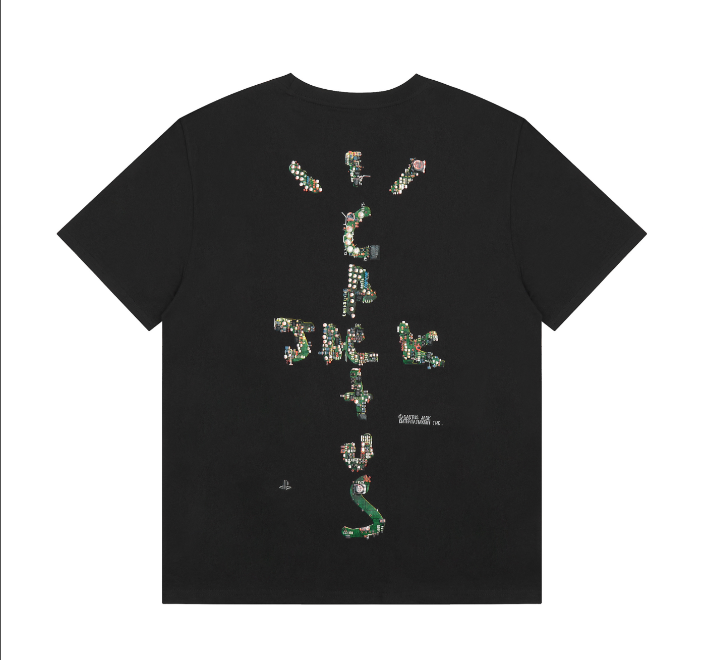 PLAYERA CACTUS JACK X PLAYSTATION