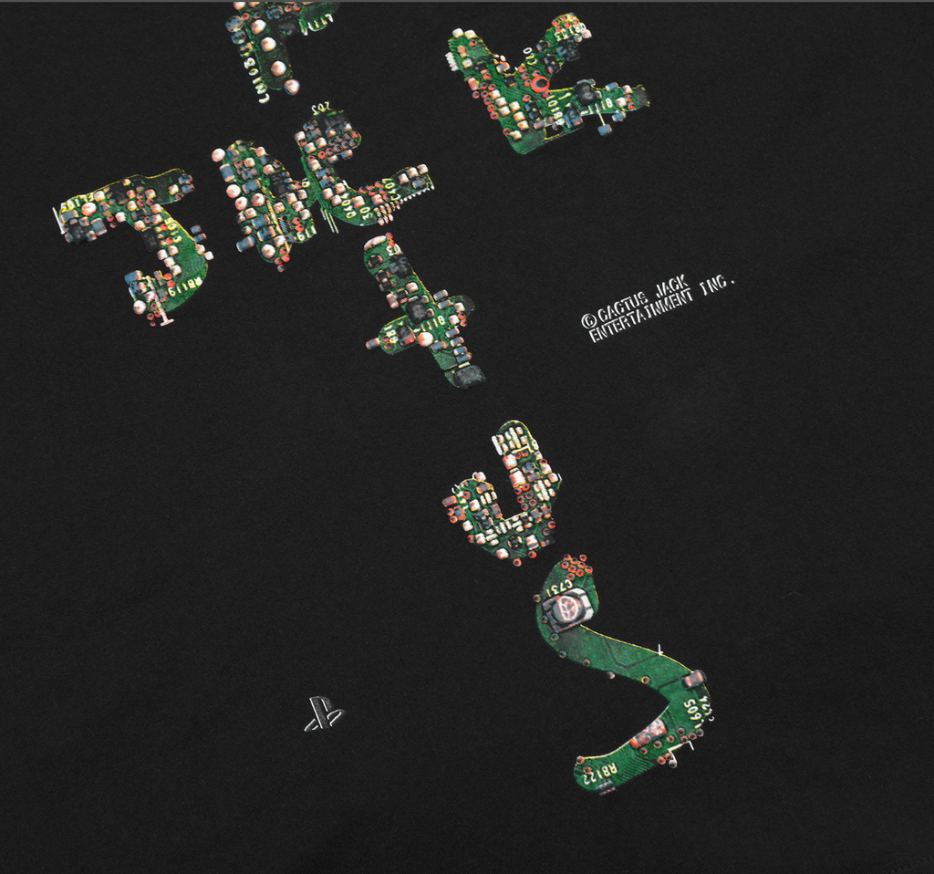 PLAYERA CACTUS JACK X PLAYSTATION