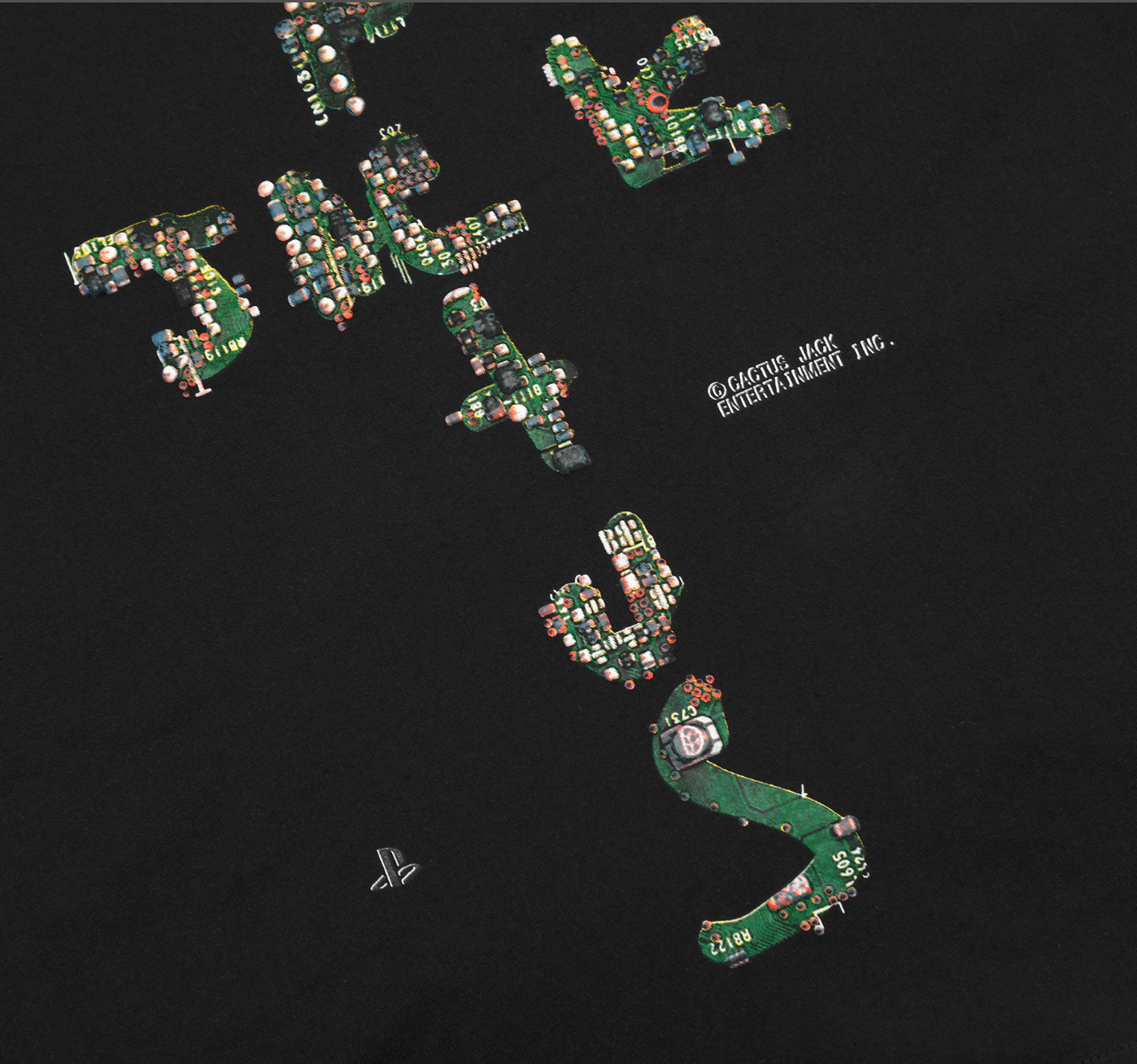 PLAYERA CACTUS JACK X PLAYSTATION
