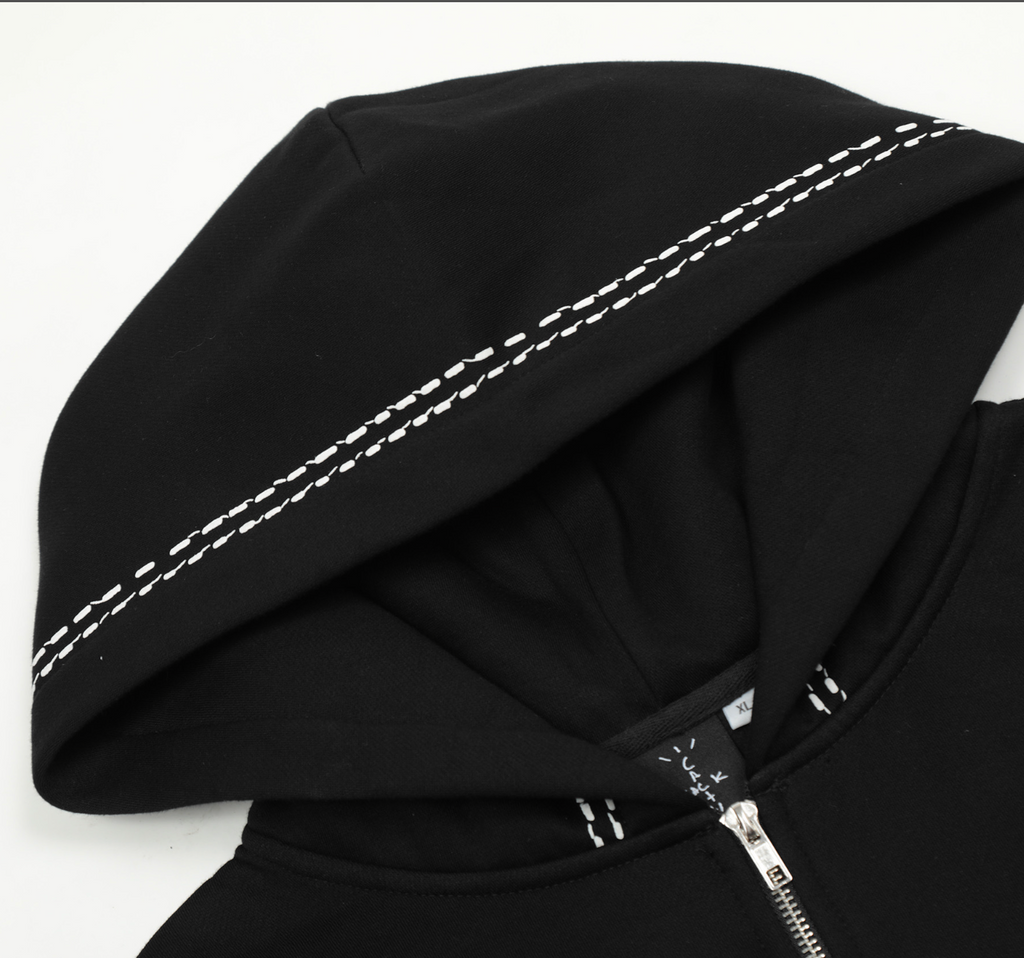 HOODIE ZIPPER CACTUS JACK BLACKOUT