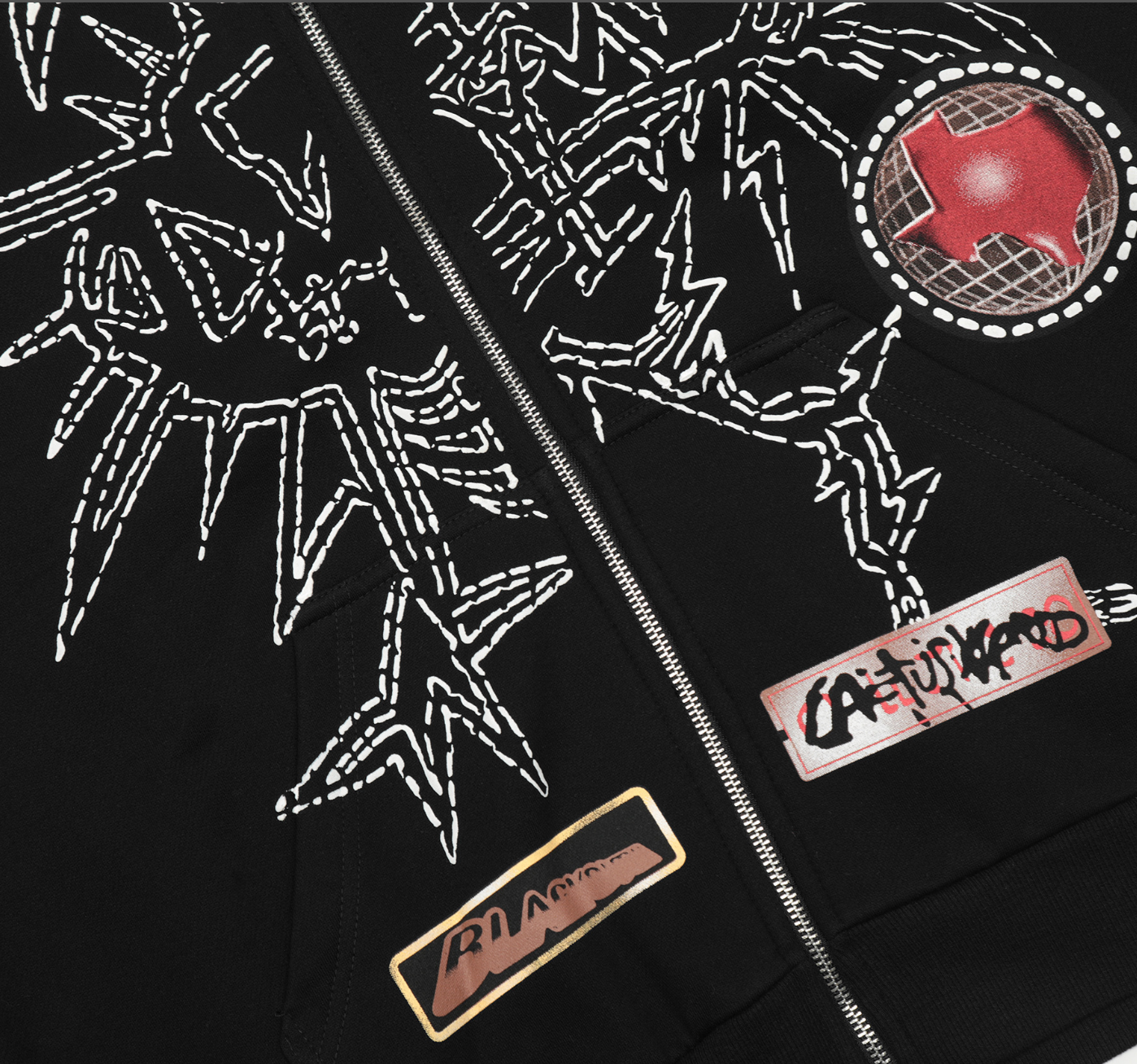 HOODIE ZIPPER CACTUS JACK BLACKOUT