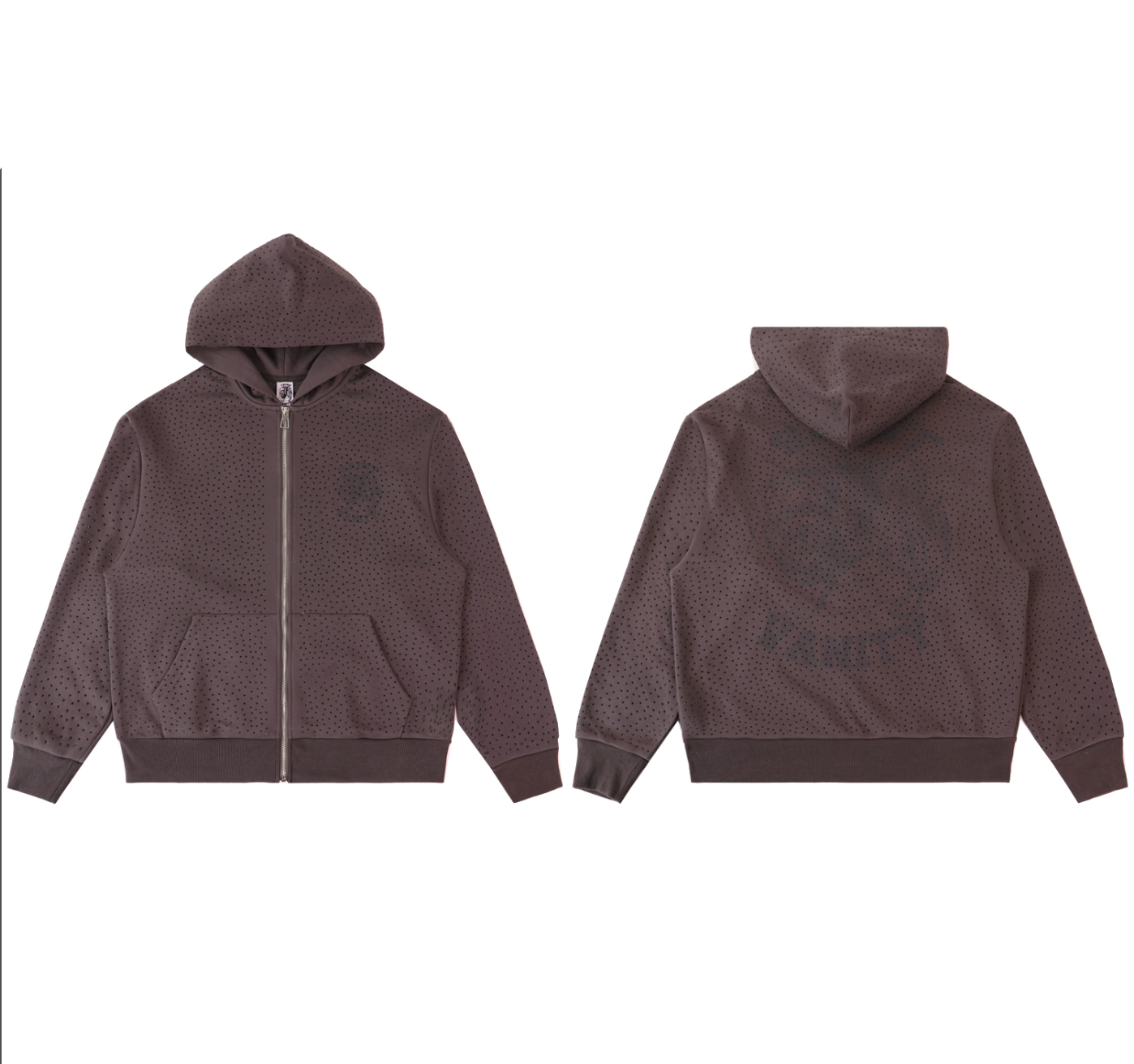 HOODIE ZIPPER SAINT VANITY FULL CRYSTAL