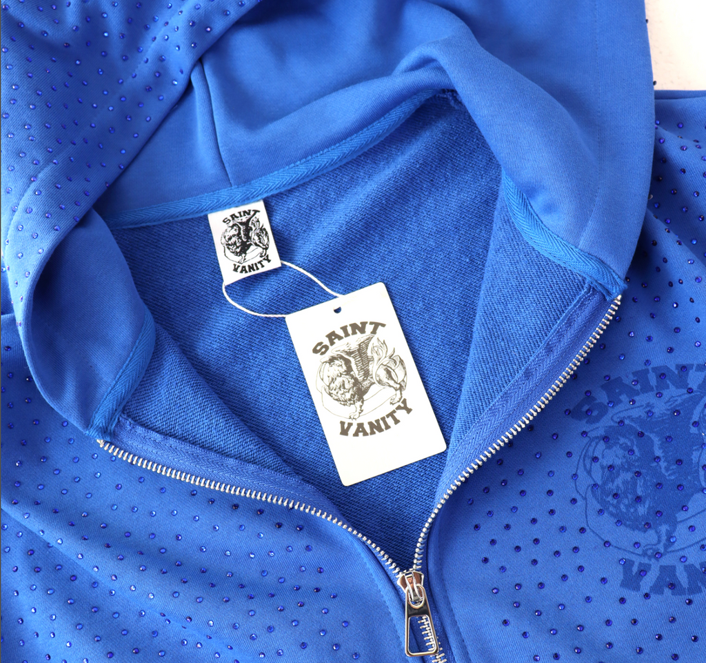 HOODIE ZIPPER SAINT VANITY FULL CRYSTAL