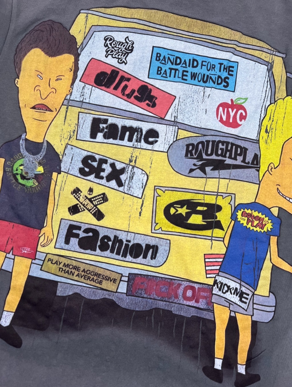 PLAYERA ROUGH PLAY X BEAVIS Y BUTT