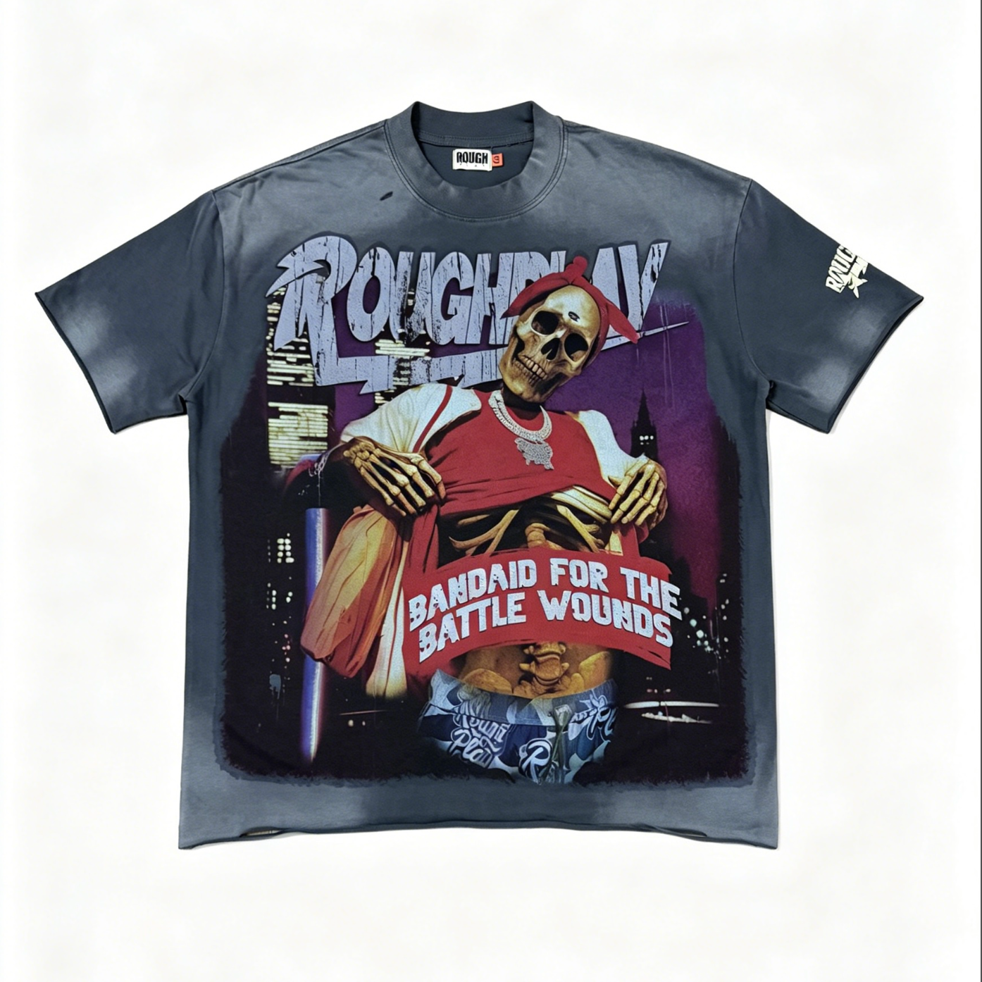 PLAYERA ROUGH PLAY BANDAID FOR THE BATTLE