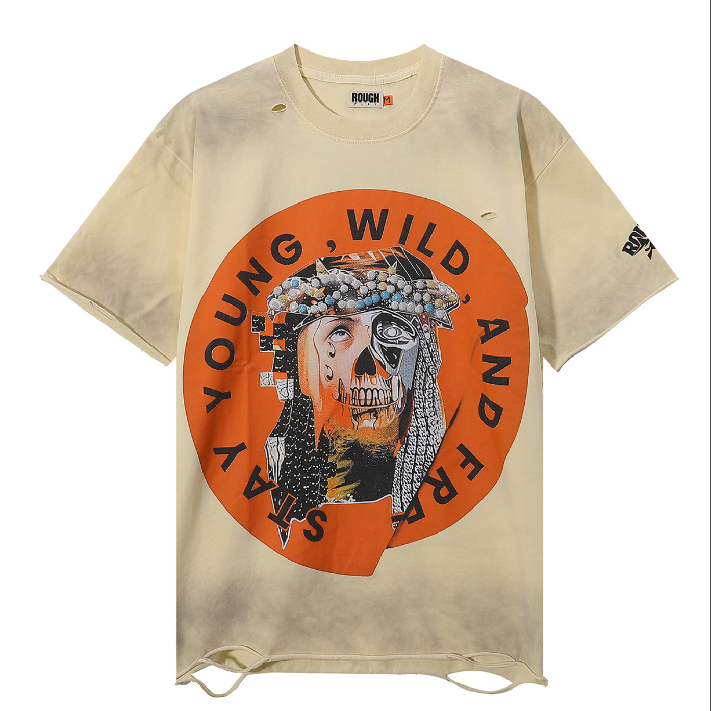PLAYERA ROUGH PLAY STAY YOUNG AND FREE