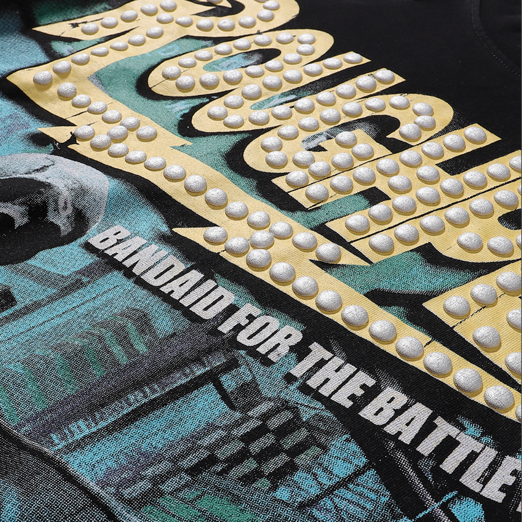 PLAYERA ROUGH PLAY BANDAID FOR THE BATTLE