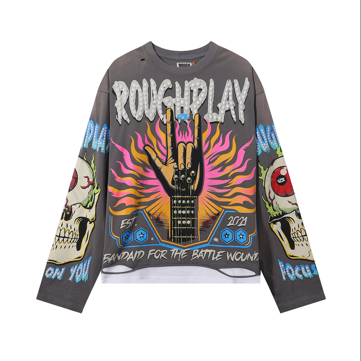 PLAYERA ROUGH PLAY BANDAID FOR THE BATTLE