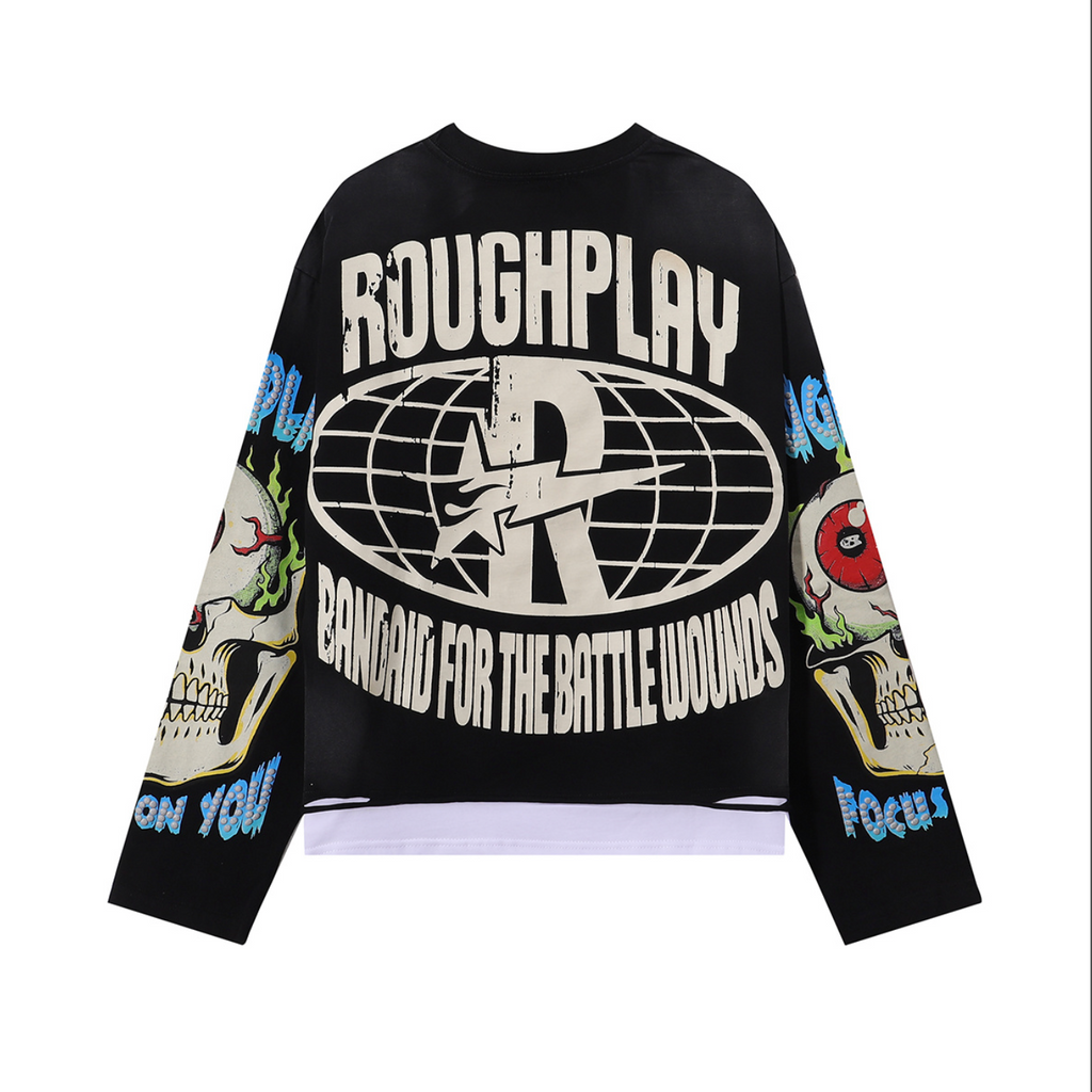 PLAYERA ROUGH PLAY BANDAID FOR THE BATTLE