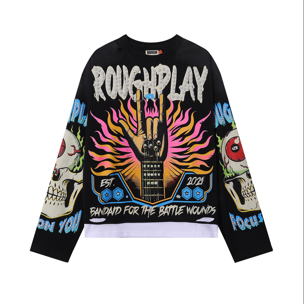 PLAYERA ROUGH PLAY BANDAID FOR THE BATTLE