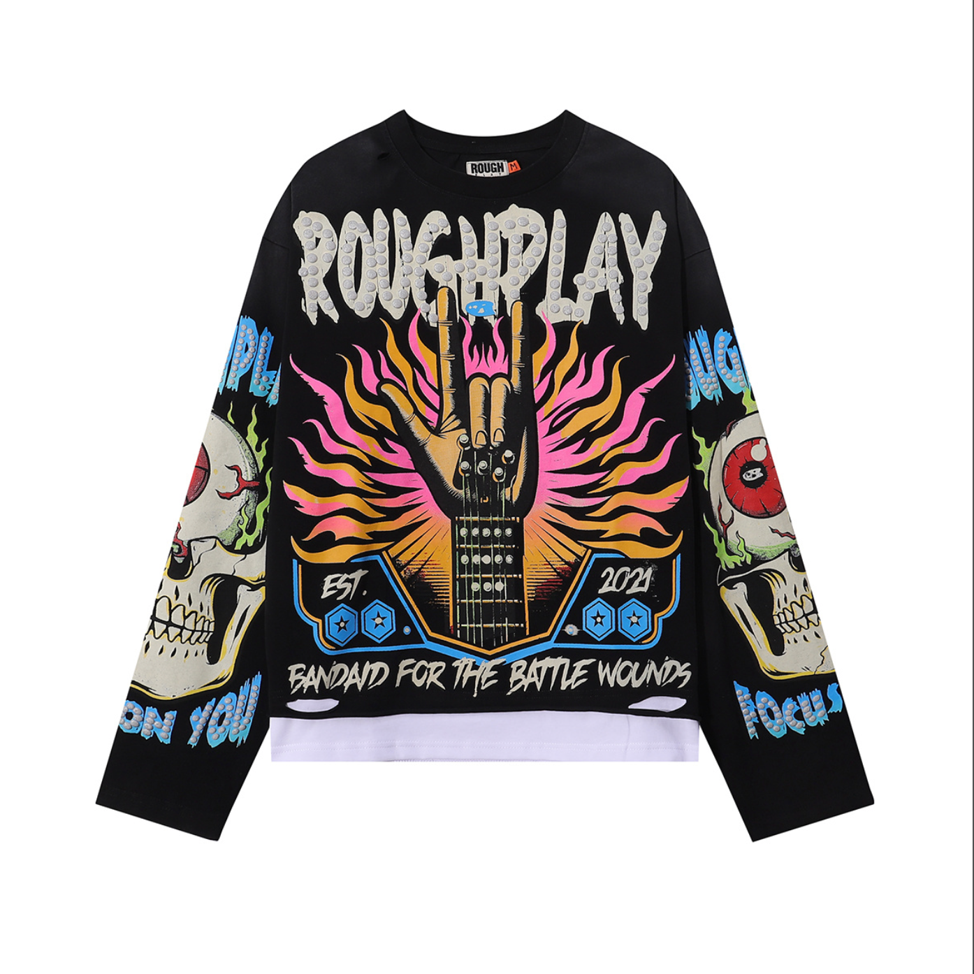PLAYERA ROUGH PLAY BANDAID FOR THE BATTLE