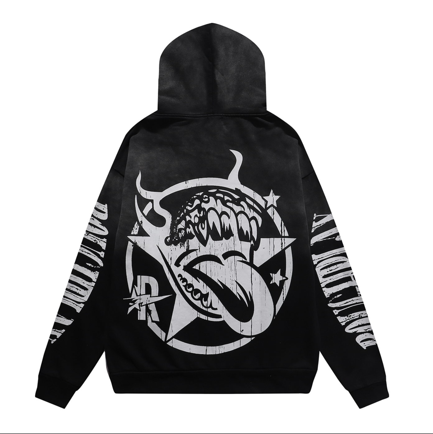 HOODIE ROUGH PLAY B/N