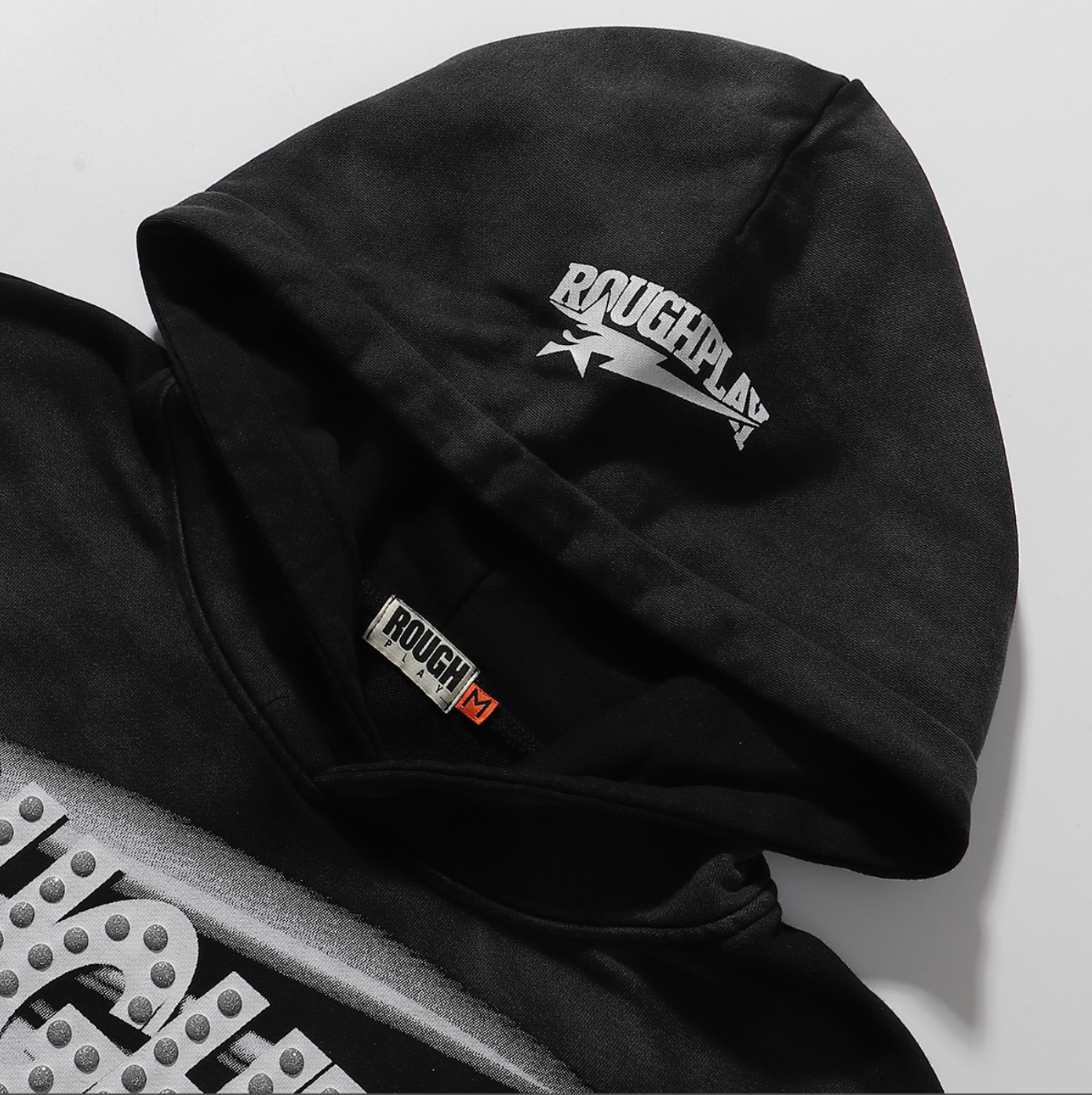 HOODIE ROUGH PLAY B/N