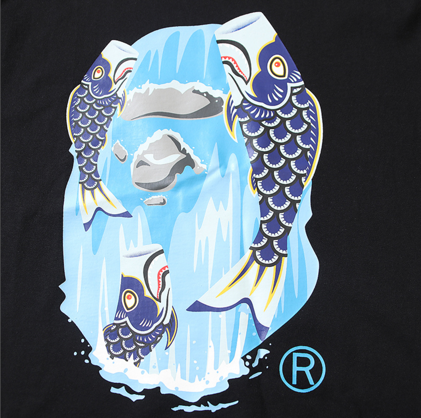 PLAYERA BAPE KOINOBORI WATERFALL