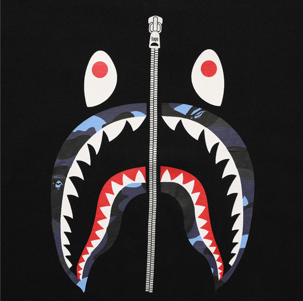 PLAYERA BAPE SHARK CAMO