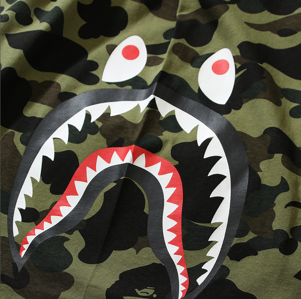PLAYERA BAPE DOBLE SHARK