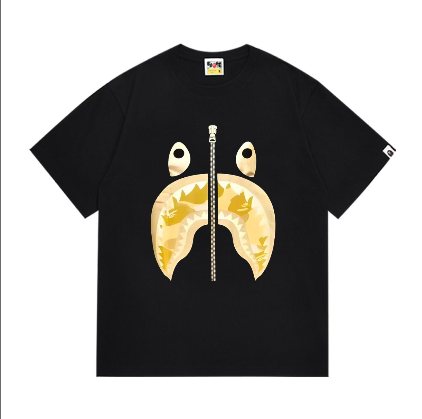 PLAYERA BAPE SHARK GOLDEN