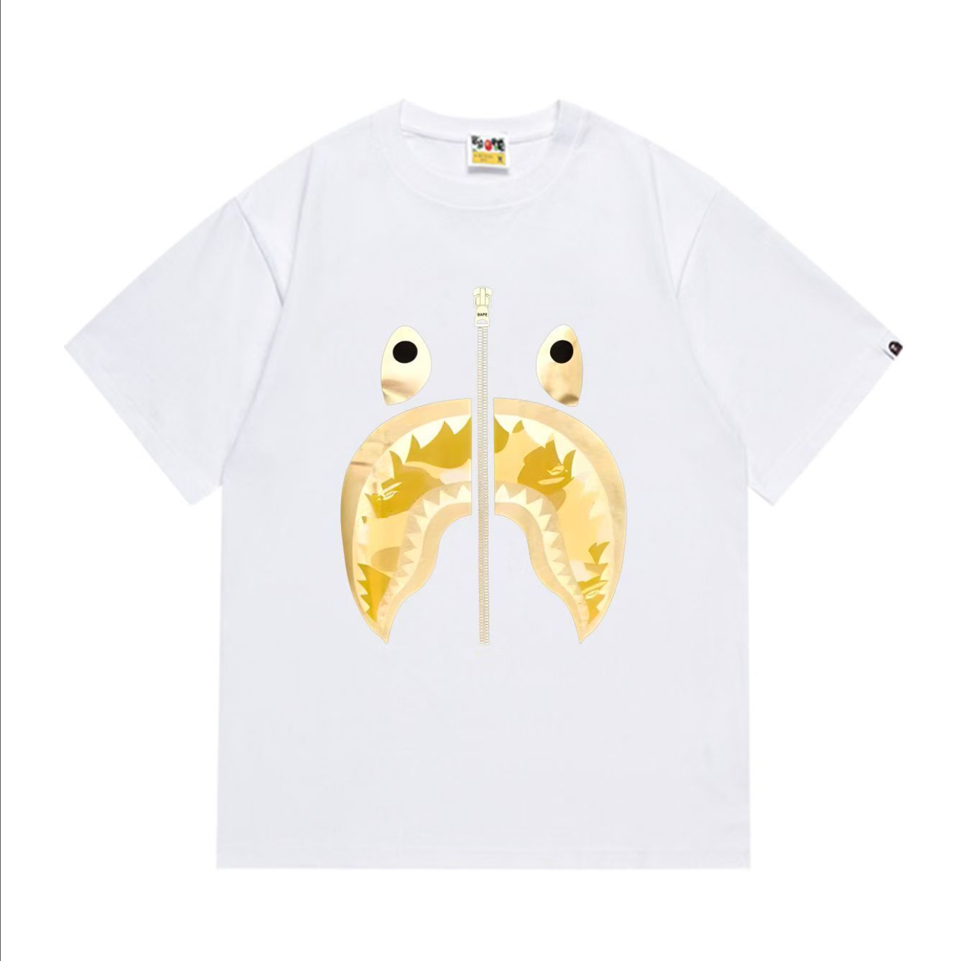 PLAYERA BAPE SHARK GOLDEN