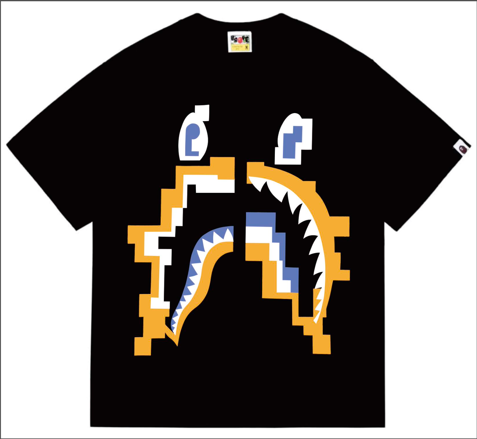 PLAYERA BAPE SHARK GLITCH