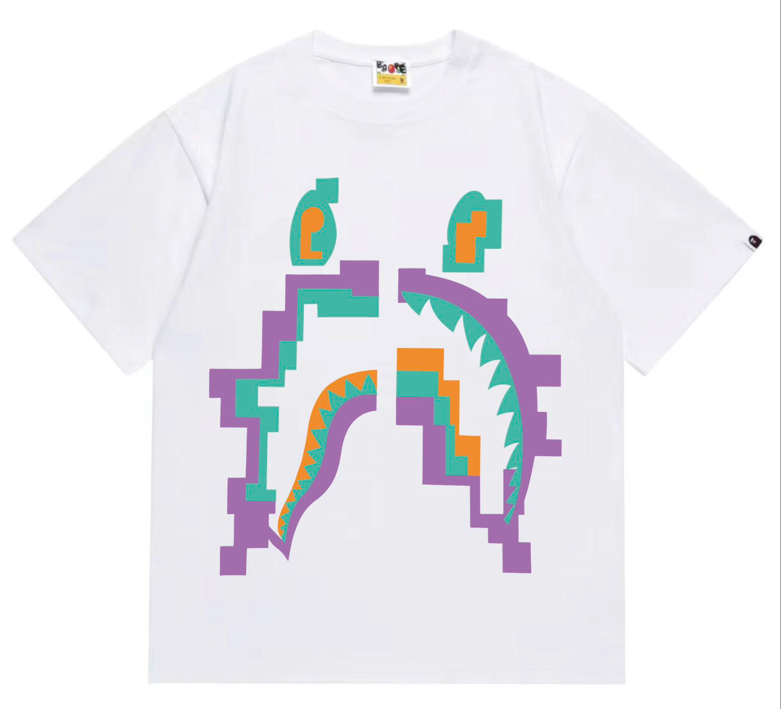 PLAYERA BAPE SHARK GLITCH