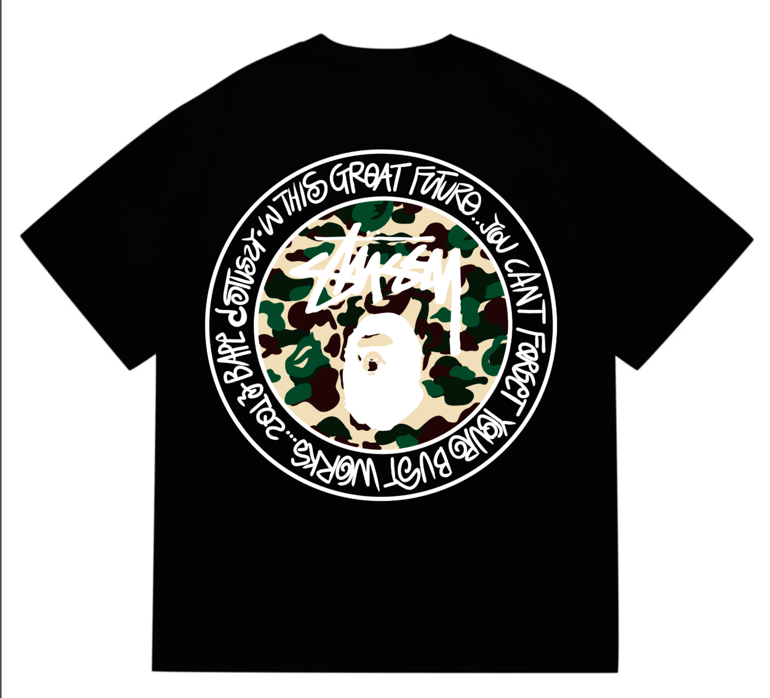 PLAYERA BAPE X STUSSY