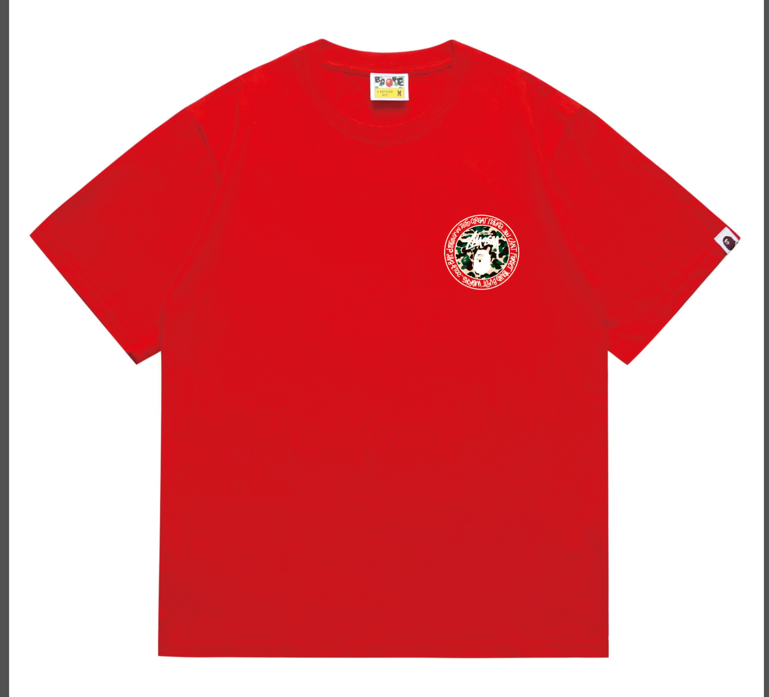 PLAYERA BAPE X STUSSY