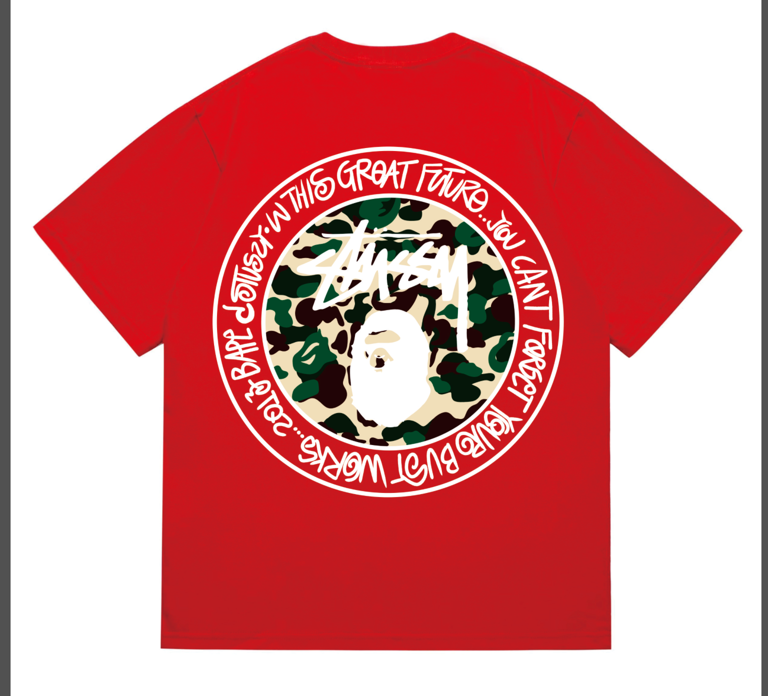 PLAYERA BAPE X STUSSY