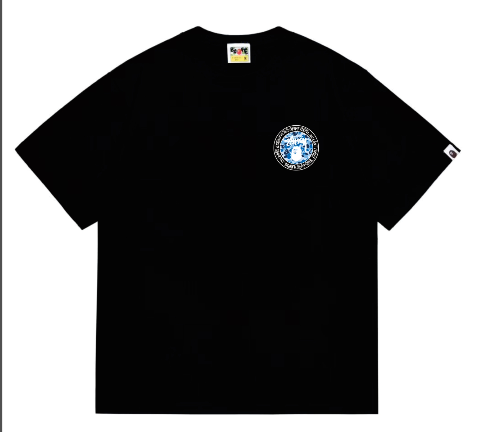 PLAYERA BAPE X STUSSY