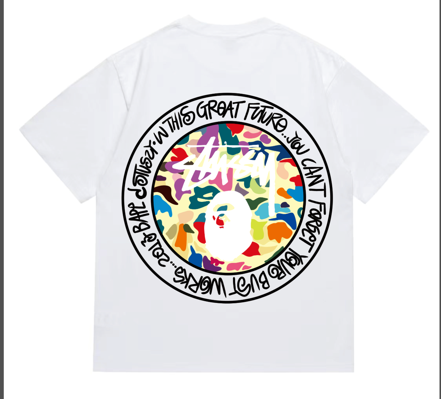 PLAYERA BAPE X STUSSY