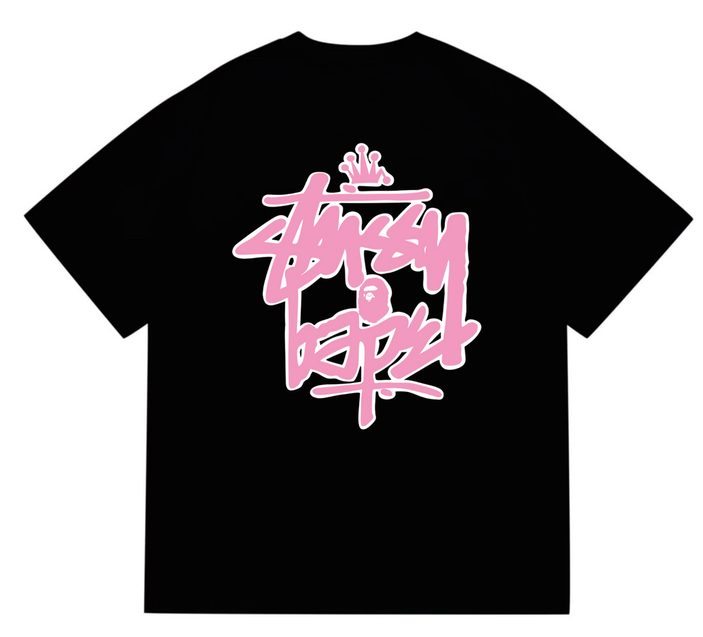 PLAYERA BAPE X STUSSY