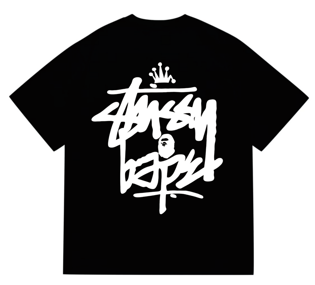 PLAYERA BAPE X STUSSY