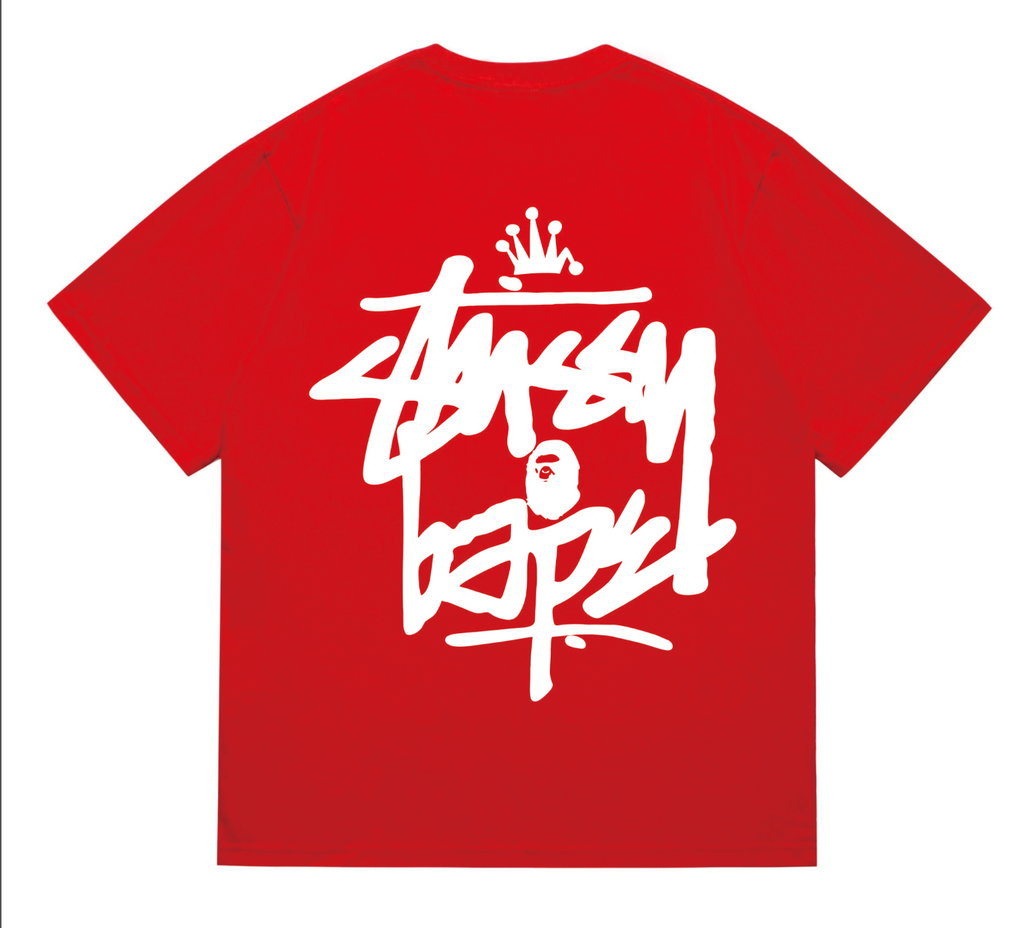 PLAYERA BAPE X STUSSY