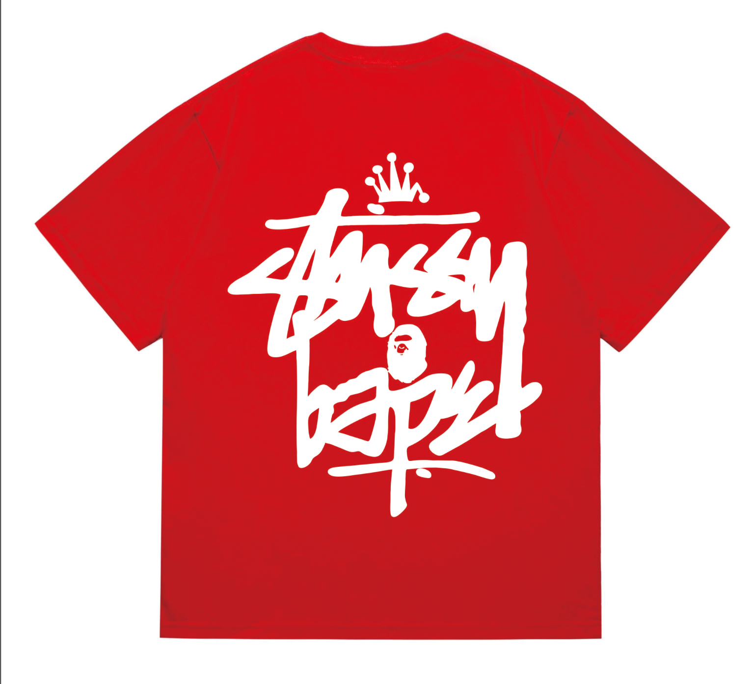 PLAYERA BAPE X STUSSY