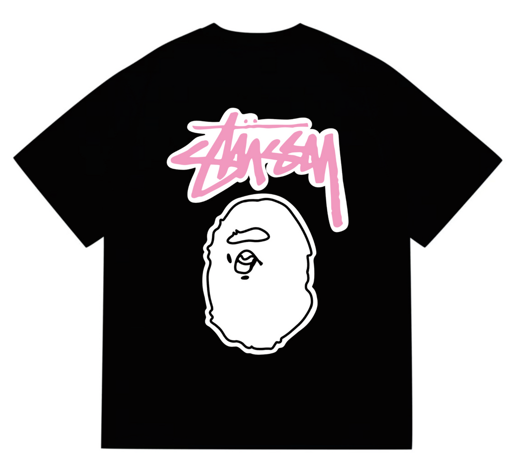 PLAYERA BAPE X STUSSY