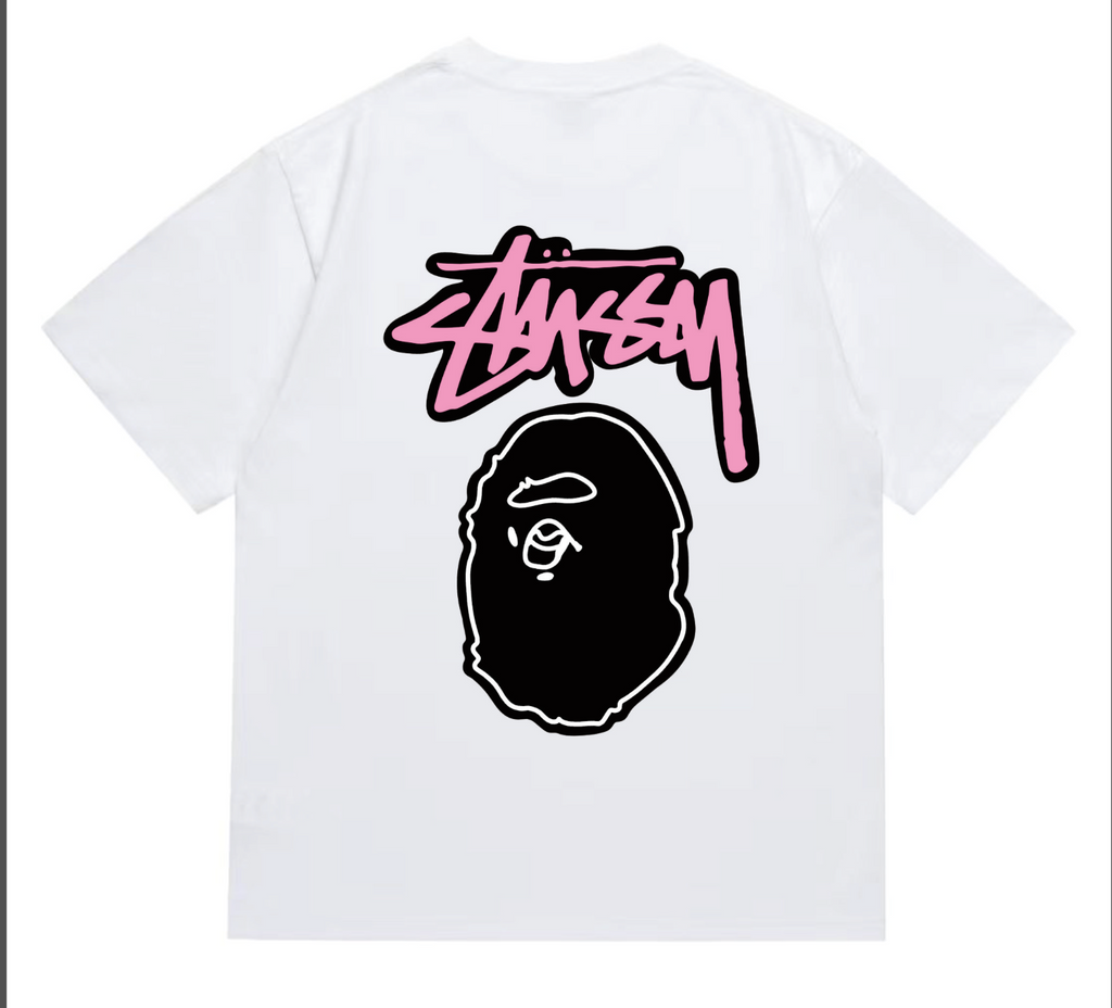 PLAYERA BAPE X STUSSY