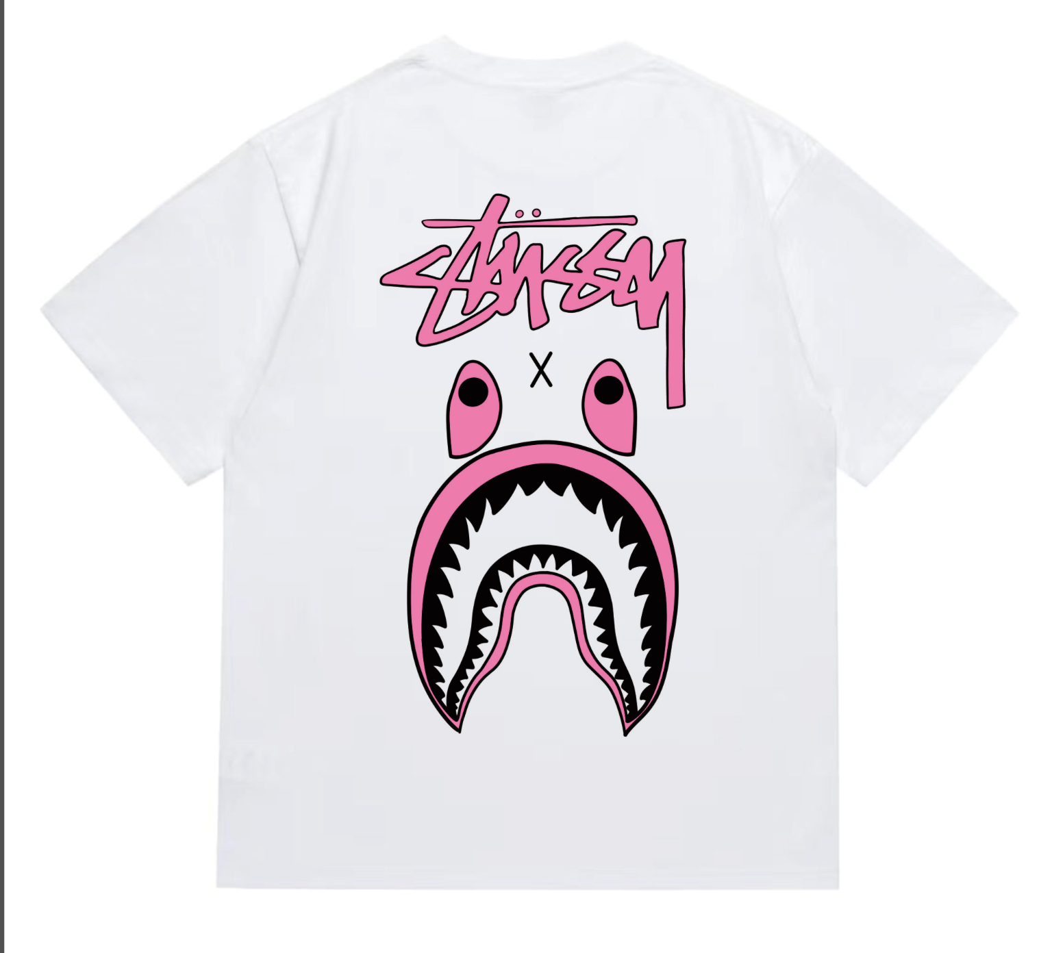 PLAYERA BAPE SHARK X STUSSY