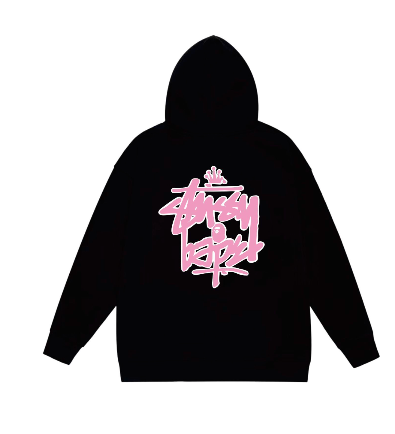 HOODIE BAPE X STUSSY