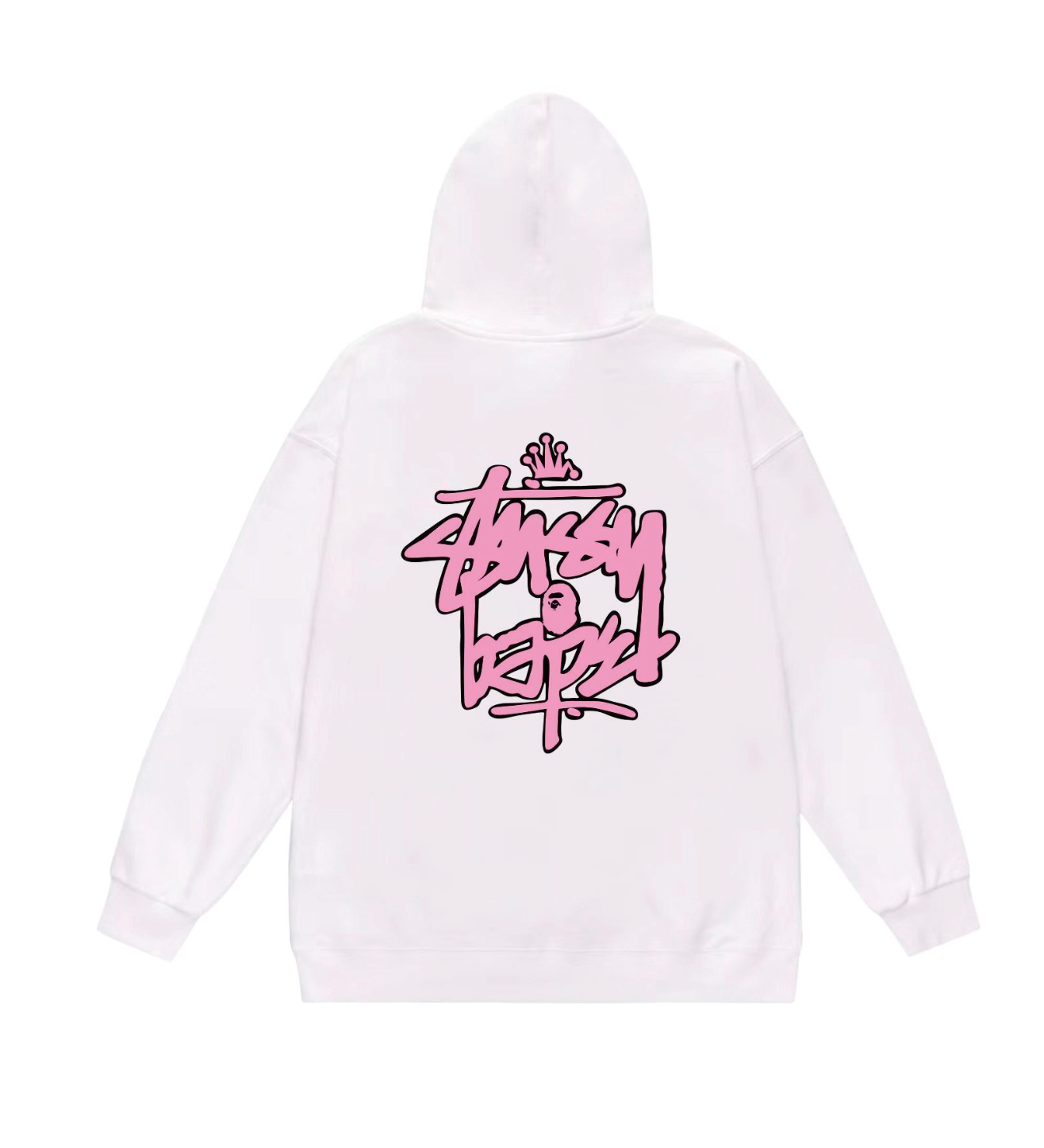 HOODIE BAPE X STUSSY