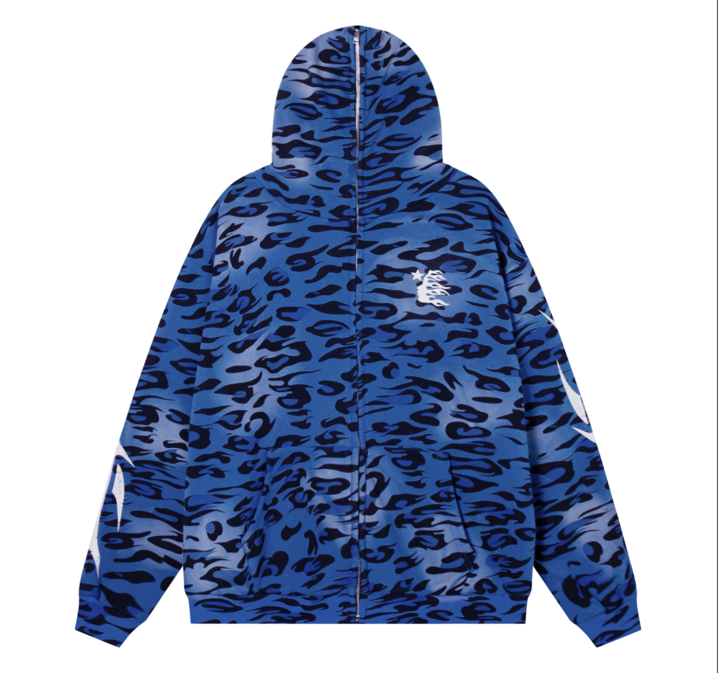 HOODIE ZIPPER HELLSTAR ANIMAL PRINT